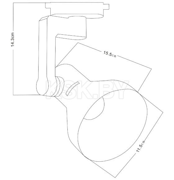 Светильник потолочный ARTE LAMP A5106PL-1BK (A5106PL-1BK) 