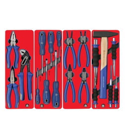 Тележка инструментальная с набором инструментов "СТАНДАРТ" (186 предметов) МАСТАК 52-05186B