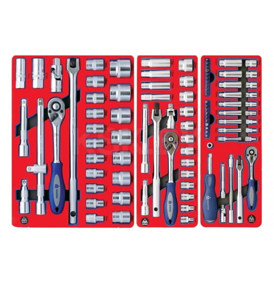 Тележка инструментальная с набором инструментов "СТАНДАРТ" (186 предметов) МАСТАК 52-05186B (52-05186B) 