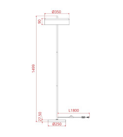 Светильник напольный ARTE LAMP A7052PN-2BK