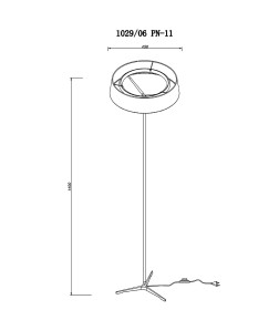 Светильник напольный Divinare 1029/06 PN-11