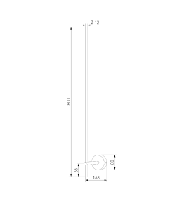 Светильник настенный светодиодный Fine LED 4000К 40132/LED черный жемчуг