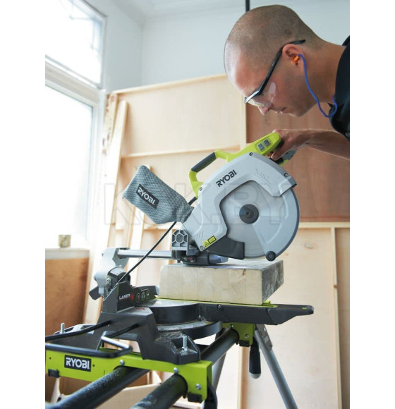 Пила торцовочная RYOBI EMS 254 L (5133001202) 