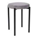 Стул PLUTO, светло-серый велюр HLR-20/черный (95651) 