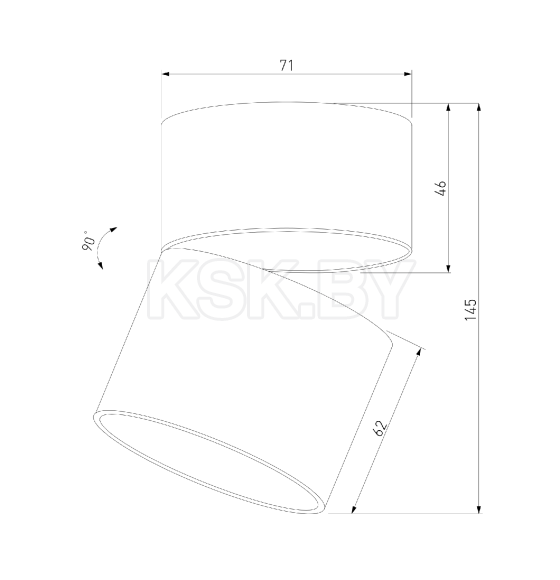 Светильник потолочный светодиодный Rolly 9W 4000K белый 25112/LED (a067487) 