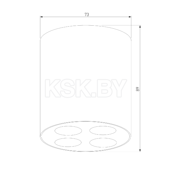 Светильник потолочный светодиодный Points 7W 4000K черный 25111/LED (a067485) 