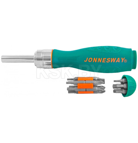 Отвертка реверсивная с набором бит (19 предметов) Jonnesway DR0119S (DR0119S) 