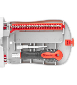 Отвертка с набором бит для точных работ (22 предметов) Matrix 11584