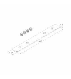 Соединительная планка для шинопровода в натяжной потолок 85204/00 Slim Magnetic 85222/00