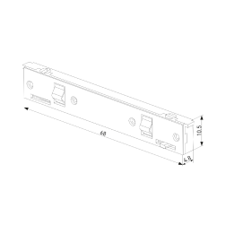 Прямой коннектор черный Mini Magnetic 95131/00