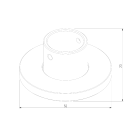 Напольно-потолочное крепление Round Mini Magnetic 85203/00 (a067291) 