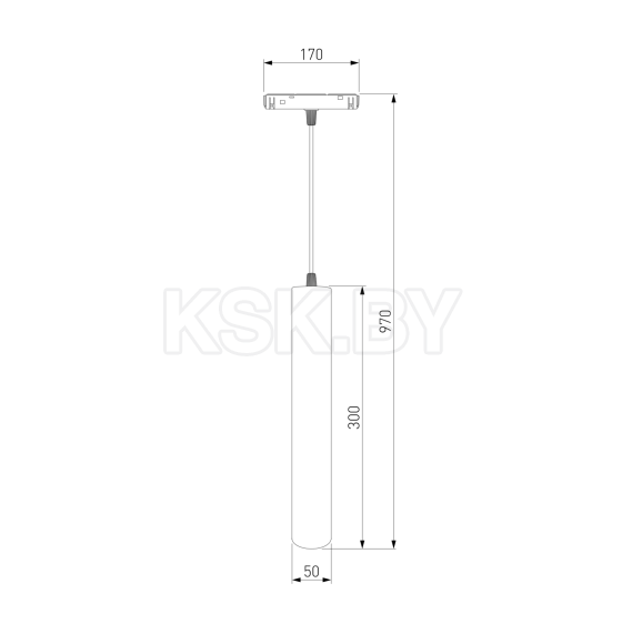 Трековый светильник Slim Magnetic P01 6W 4200K (черный) 85014/01 (a057202) 