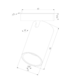 Светильник трековый 5W 3000K белый/черный Mini Magnetic 85201/01