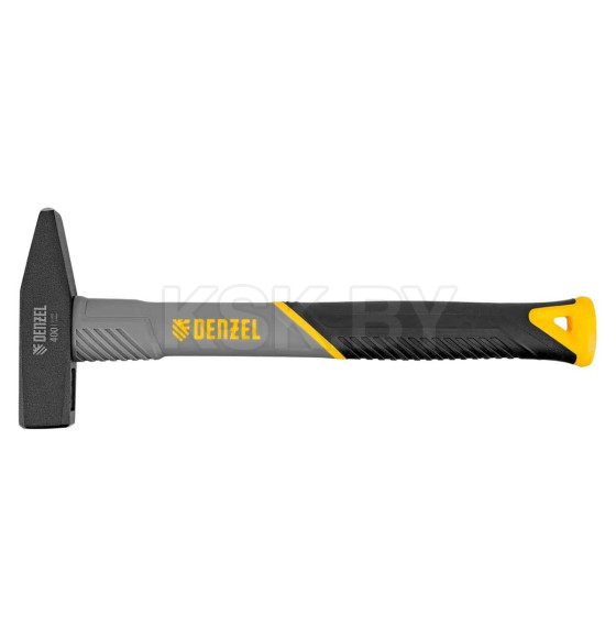 Молоток слесарный 400 гр кованый, фибергласовая  рукоятка c TPR покрытием Denzel 10484 (10484) 