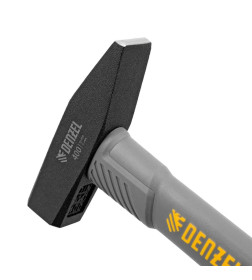 Молоток слесарный 400 гр кованый, фибергласовая  рукоятка c TPR покрытием Denzel 10484