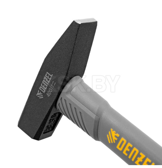 Молоток слесарный 400 гр кованый, фибергласовая  рукоятка c TPR покрытием Denzel 10484 (10484) 