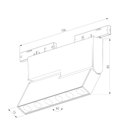 Светильник трековый 6W 3000K черный Mini Magnetic 85207/01