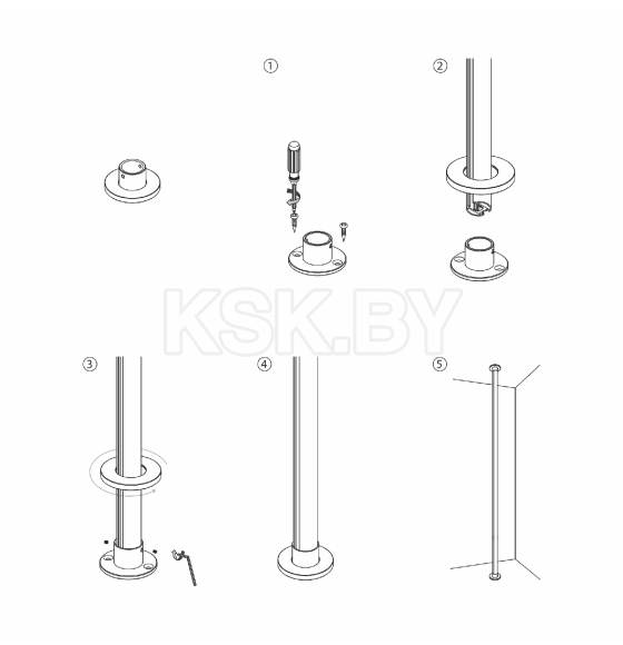 Шинопровод накладной Round черный 2 м Mini Magnetic 85165/00 (a067258) 