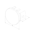 Заглушки для шинопровода Round (2 шт.) Mini Magnetic 85202/00 (a067267) 