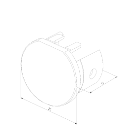 Заглушки для шинопровода Round (2 шт.) Mini Magnetic 85202/00