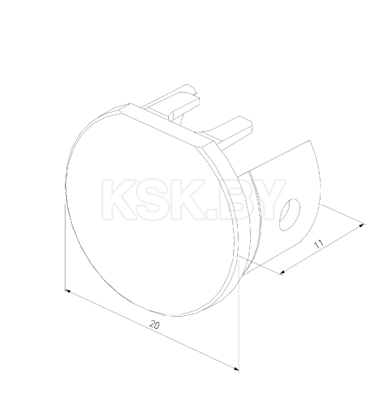 Заглушки для шинопровода Round (2 шт.) Mini Magnetic 85202/00 (a067267) 