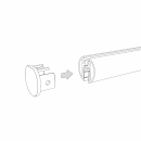 Шинопровод накладной Round черный 2 м Mini Magnetic 85165/00 (a067258) 