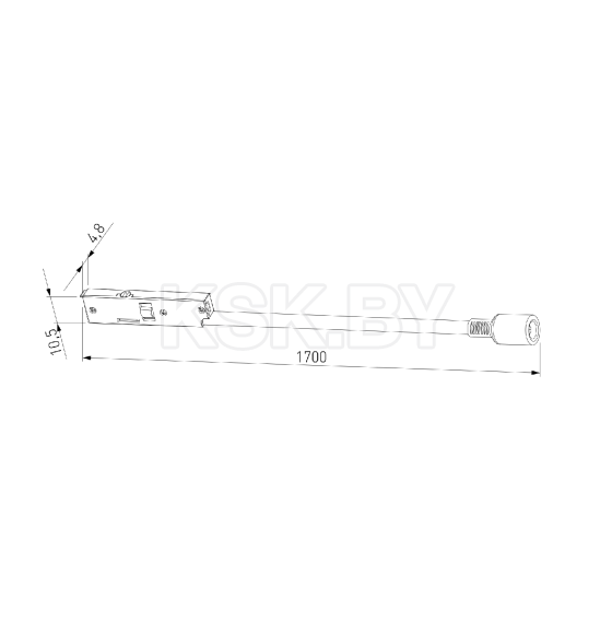 Ввод питания M черный 1,7 м Mini Magnetic 85196/00 (a067266) 