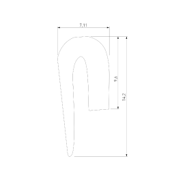 Гарпун для шинопровода в натяжной потолок Slim Magnetic 85163/00