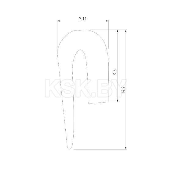 Гарпун для шинопровода в натяжной потолок Slim Magnetic 85163/00 (a066574) 