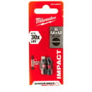 Бита SL 0,6x4,5х25мм ударная Milwaukee Shockwave (2 шт.) (4932430901) 