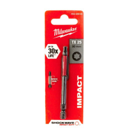 Бита TORX TX25x90мм ударная Milwaukee Shockwave