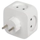 Разветвитель на 4 розетки 220V + 2xUSB 2400mA, без заземления 10А (белый) Эра SP-4-USB-W (SP-4-USB-W) 