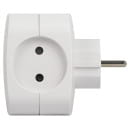 Разветвитель на 4 розетки 220V + 2xUSB 2400mA, без заземления 10А (белый) Эра SP-4-USB-W (SP-4-USB-W) 