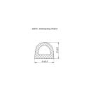Уплотнитель дверной Fuaro ADH/D 14*12-BL (черный) (43013) 