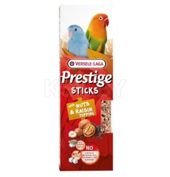 Prestige Sticks доп.корм,пал.попугаев с орехами и изюмом  60 гр (422352) 