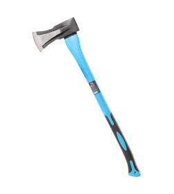 Топор колун 3000 гр с фиберглассовой резиновой рукояткой Smartbuy tools SBT-AX-3000p2