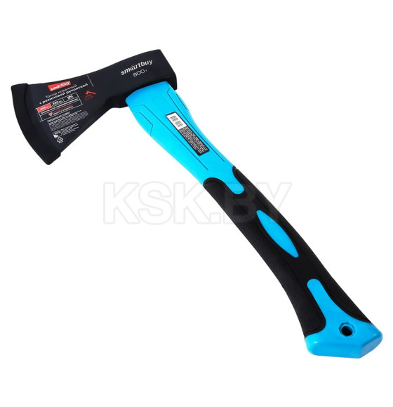 Топор 800 гр кованный с фиберглассовой резиновой рукояткой Smartbuy tools SBT-AX-800p2 (SBT-AX-800p2) 
