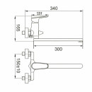 Смеситель для ванны GOTA ROCIO Merida G044710 (044710-GOTA) 