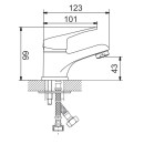 Смеситель для умывальника GOTA ROCIO Enol G100010 (100010-GOTA) 