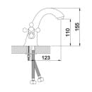 Смеситель для умывальника GOTA ROCIO Oliva G331044 (331044-GOTA) 
