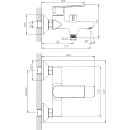 Смеситель для ванны GOLDEN FOX Manchester золотой 11813 (11813-FOX) 