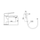 Смеситель с гигиен.душем Gross 6249285C Dyno (6249285C)