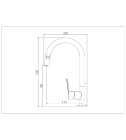 Смеситель для кухни Voda Shore, SHR519AR