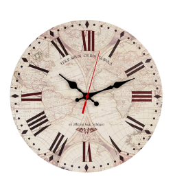 Часы настенные, модель 90, материал  МДФ, диаметр 285 мм, открытые стрелки 90901010