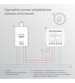 Реле Умный дом с независимым контактом 76010/00