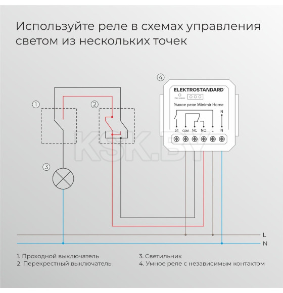 Реле Умный дом с независимым контактом 76010/00 (a067444) 