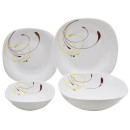 Столовый набор, стеклокерамика (19пр.) 19PC LFP 7081 "Модена" (квадрат.) (99323) 