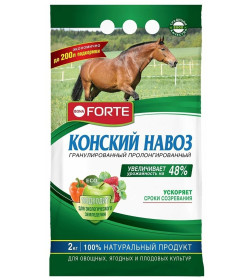 Конский навоз гранулированный Bona Forte  2 кг