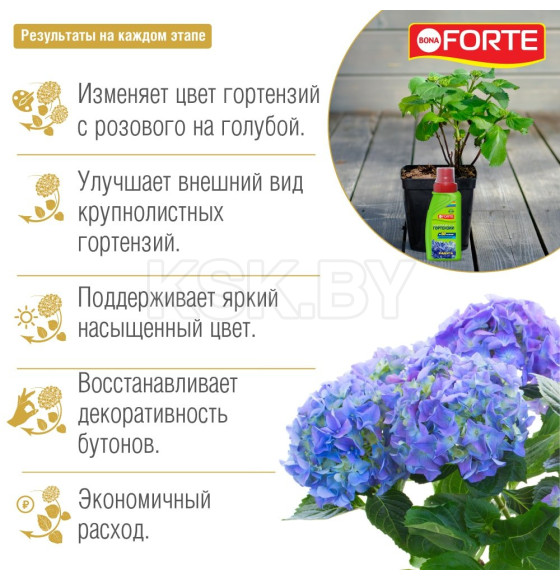 Средство для изменения цвета гортензий Bona Forte 