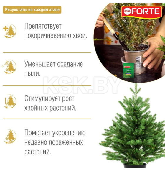 Средство тоник сухой для хвойных растений Bona Forte 15 г